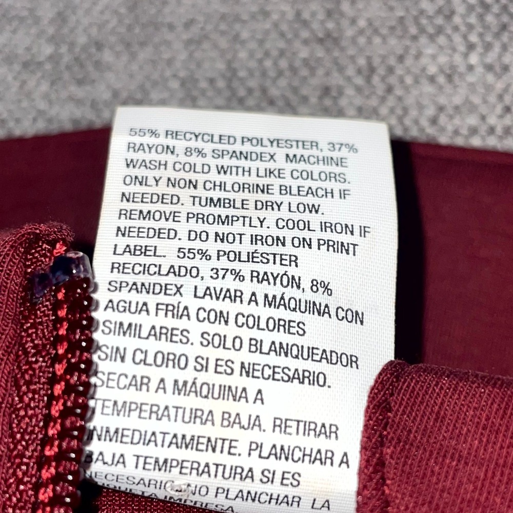 All in Motion Airy Sleek Sweatshirt Women's XS Maroon Stretch Comfort Half Zip - Picture 6 of 11